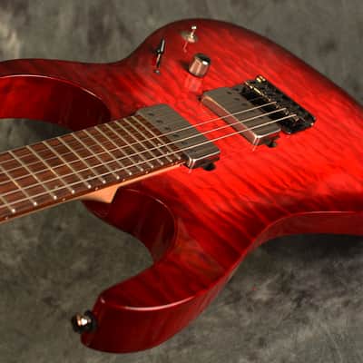 Ibanez RG 6005 FE QM Quilted Maple Top Blaze Red Burst USA EMG Pickups w Hardshell Case Included image 5