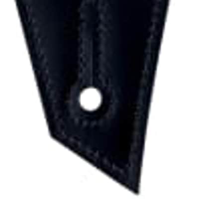 Genuine Jackson Logo Guitar Strap with Double V Pattern, Black/Blue image 2