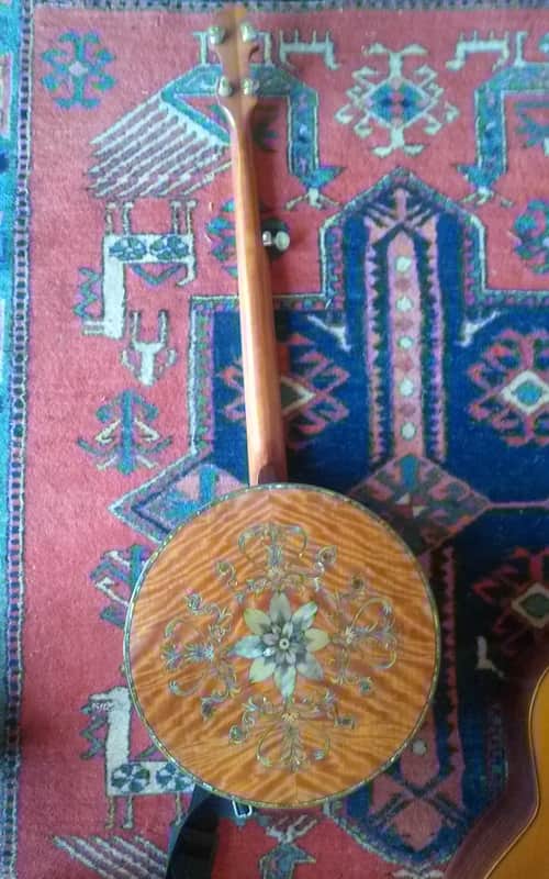 Vega 5 string 1970's Natural inlay Resonator MOP image 1