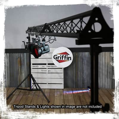 GRIFFIN Triangle Truss Extension Lighting System (Stage-MountPRO Series) – Installs on your Speaker Stands – DJ 2x Trussing Kit with C Clamps Mounting Brackets & Platform Hardware Set image 9