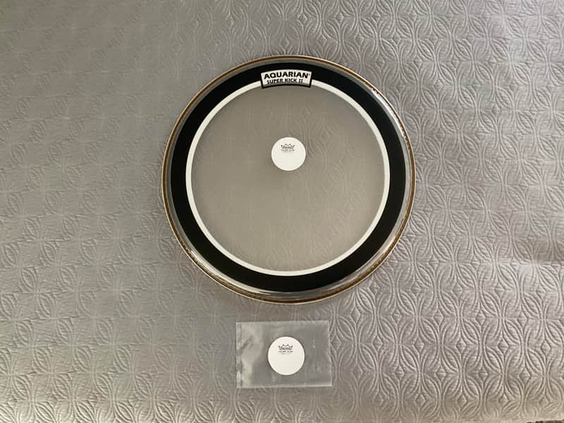 Aquarian SKII18-U 18" Super Kick II Bass Drum Head - Clear image 1