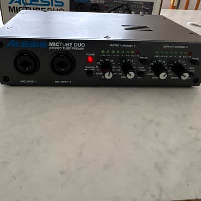 Alesis Mictube Duo Stereo Tube Microphone Preamplifier 2010's - Black image 2