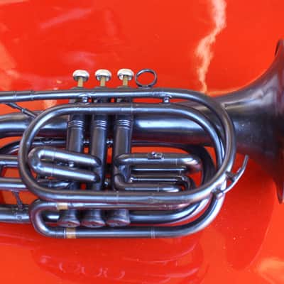 Willson (DEG) Bb Compact Marching Trombone Black/Purple/Blue Sparkle image 1