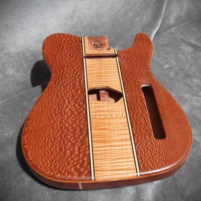 Babik Custom Telecaster Style body, Long board style, Lacewood on Mahogany Light weight, Handmade 2026 image 2