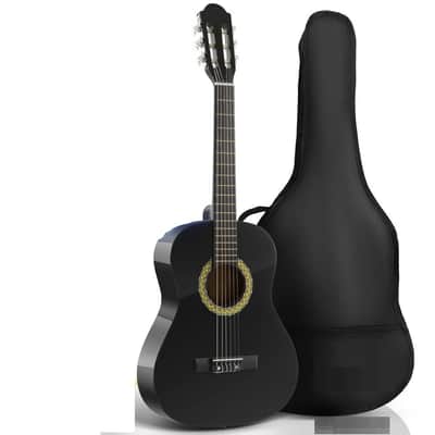 36'' 6-String Classic Guitar -3/4 Size Scale Guitar Tuner -Black image 1
