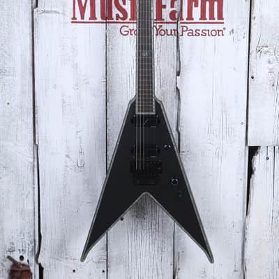 BC Rich JR V Extreme Electric Guitar with Floyd Rose Matte Black with Gig Bag image 3
