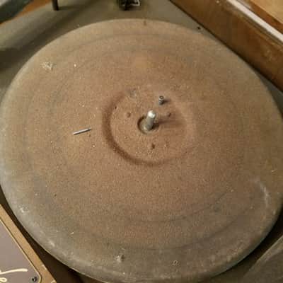 Silvertone 5731 Portable Record Cutting Lathe 78 RPM 6V6 Amp Recorder Radio PA 109.359 Bad Crystal mic 1940 - Stained Wood image 11