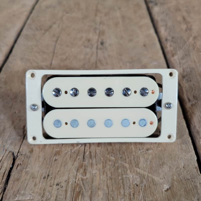 Gibson Shaw NOS Patent Number Humbucker 1980s Double Cream With Ring and Screws image 1