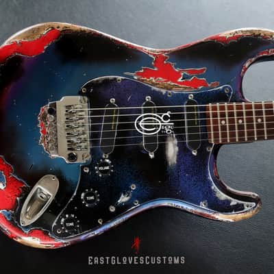 Fender Stratocaster Contemporary E Series Floyd Rose System1 Flip Flop Finish Heavy Aged Relic Rare image 3