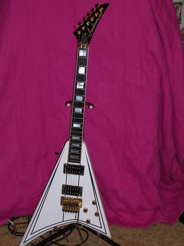 Jackson Randy Rhoads 1992 - White with Black Pinstripes image 1