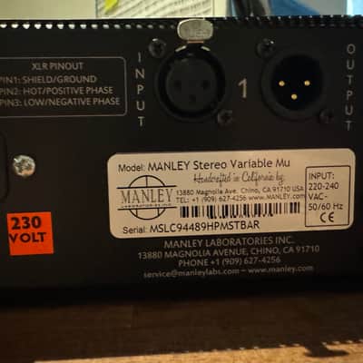 Manley Labs Vari-Mu Stereo Compressor/Limiter. (T-Mod,HPF,M/S) 2021 - Blue image 4