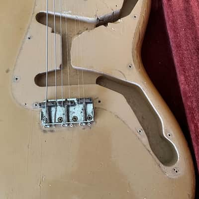 Fender Musicmaster 1964 - really cool vibey Desert Sand like a mini Strat w/a fat neck ! image 16