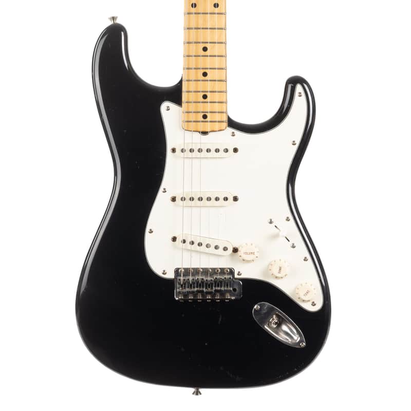 Used Squire Stratocaster Black MIJ Early 80s image 1