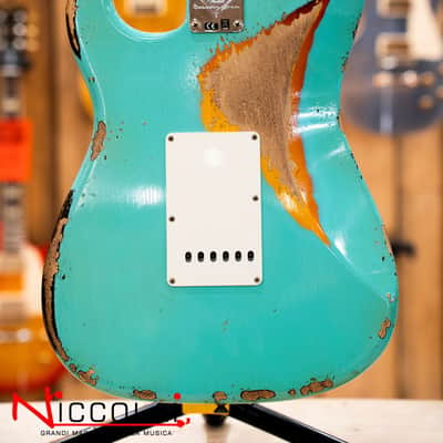 Fender Custom Shop Limited Edition '62 Strat - Heavy Relic - Faded Aged Sea Foam Green Over 3-Color Sunburst image 21