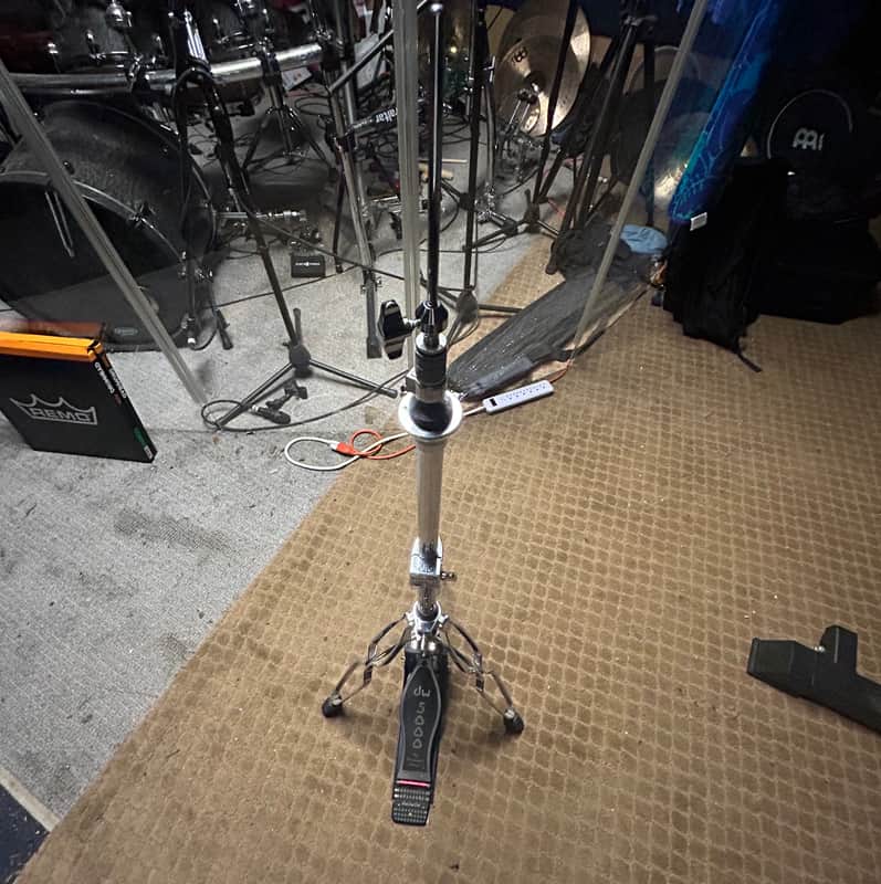 Immagine DW DWCP5500D 5000 Series Delta II Heavy Duty Double-Braced Rotating 3-Leg Hi-Hat Stand 2010s - Chrome - 1