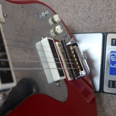 Vintage 1960s Teisco Guyatone Kent Bizarre Guitar 2 PU Small Body Surf Machine Lots O' Chrome Velvet Underground Played A Similar One! image 14