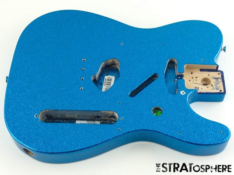 Fender J Mascis Tele BODY Telecaster Guitar Sparkle Bottle Rocket Blue Flake image 1