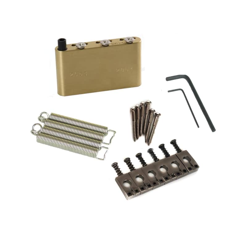 MannMade USA Upgrade Kit  - PRS CE / SE / S2  Bridges - Black Nickel - Left Hand image 1