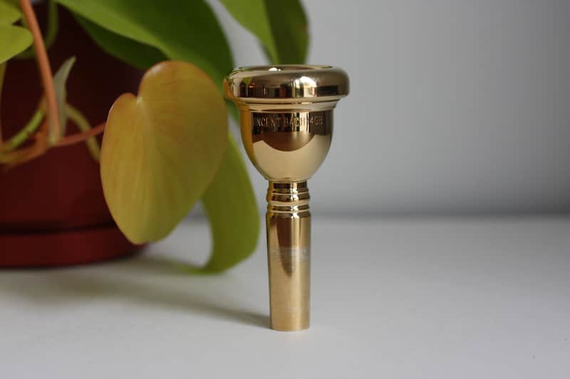 Bach 4GB Trombone Mouthpiece Large Shank - Gold Plated image 1