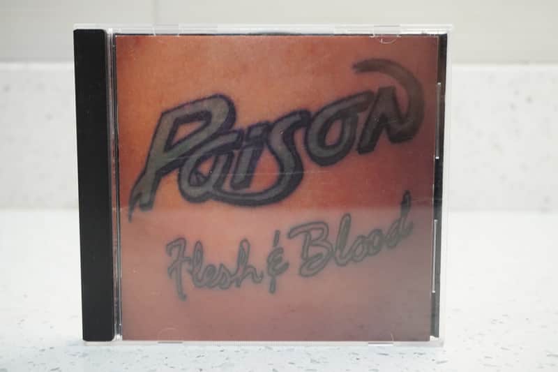 Poison Flesh & Blood CD Capitol 1990 Glam Rock Metal image 1