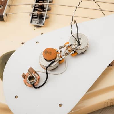 1966 Mosrite Ventures Model Bass Pearl White w/ Case, USA-Made Bakersfield image 16