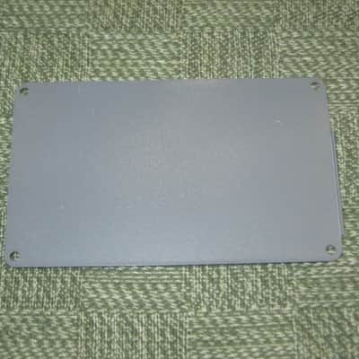 used vintage DOD Performer Series BOTTOM PLATE ( screw holes are on 4 corner areas) NO: pedal/other parts - early 1980s - Metal Plate has Silver & Gray Finish / Stiff Black Rubber Padding (padding has ridges) has Label, underside sanded & repainted gray image 18