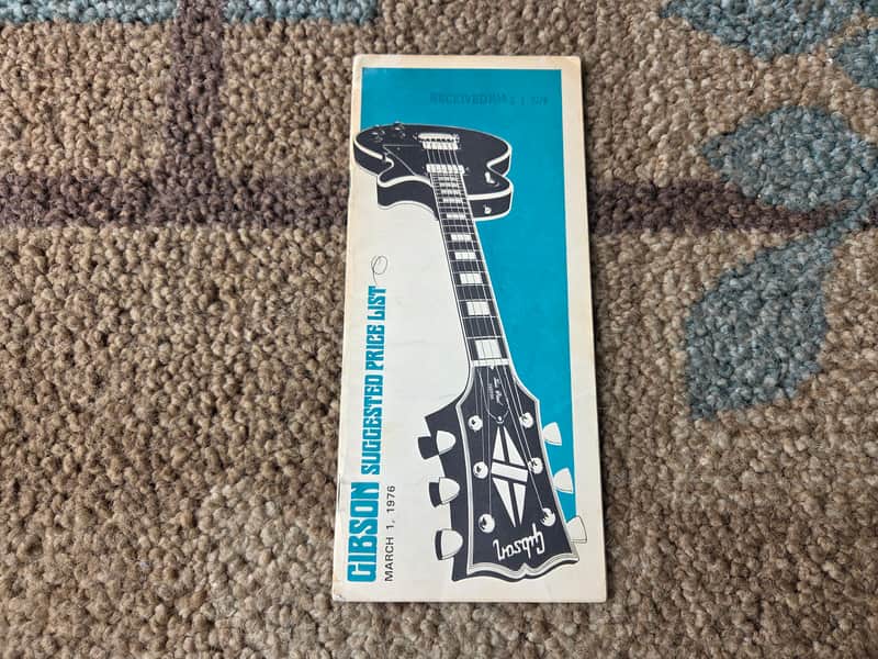 Vintage 1976 Gibson Full-Line Price List! Rare, Original Case Candy, Paperwork! image 1