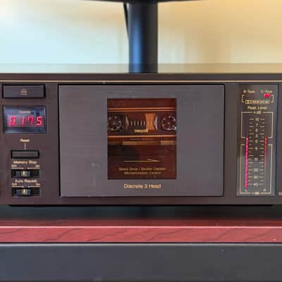 Nakamichi BX-300 3-Head Cassette Deck (1986) - Black image 1