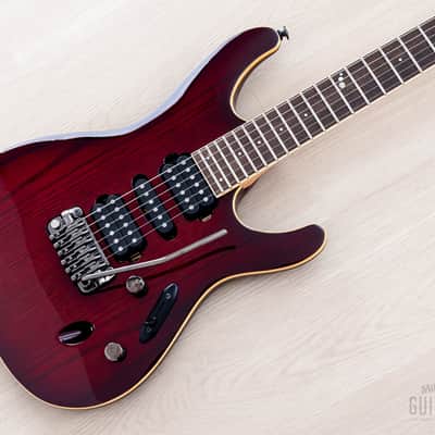 2010 Ibanez Prestige SV5470A HSH Crimson Wine w/ Case image 1