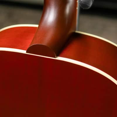 Gibson J-45 Special Dreadnought Acoustic/Electric Guitar - Satin Wine Red with Gig Bag image 8