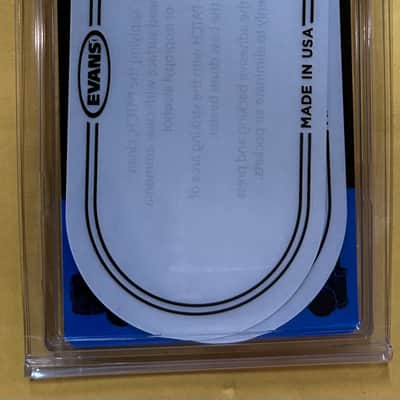 Evans EQPC2 EQ Clear Plastic Double Pedal Patch - Clear (2) image 2