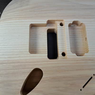 Unfinished Ash HxH guitar body - fits Fender Strat Stratocaster neck Floyd Rose J2478 image 2