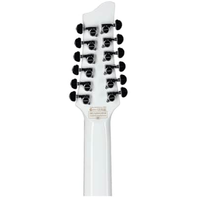 Schecter Stargazer 12-String Electric Guitar, Gloss White image 8