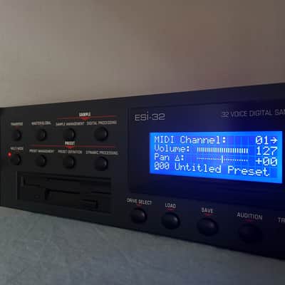 New blue LCD display only for Emu Esi 32 with 14 pin Lcd (for destinations outside of those specified, please write to me)