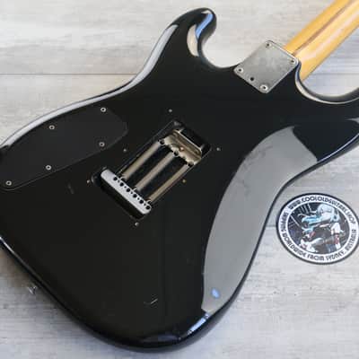 1985 Fender Squier ST-335 Contemporary Series Japan HH Stratocaster (Black) image 8