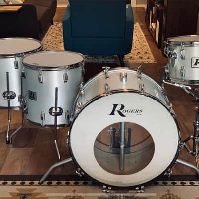 Rogers Big R Kit - Silver 1970s - Silver Wrap image 1