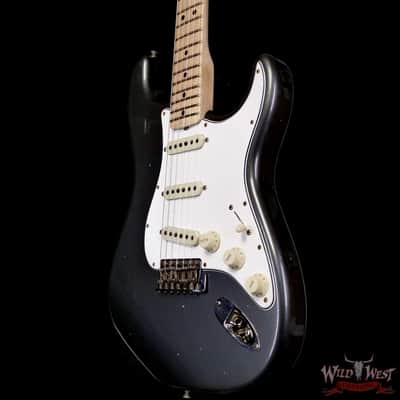 Fender Custom Shop Limited Edition 1968 Stratocaster Maple Neck Journeyman Relic Aged Charcoal Frost Metallic 7.95 lbs image 2