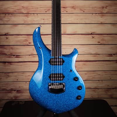Ernie Ball Music Man Majesty Marine Blue Sparkle Limited Edition 6-String (Signed By Petrucci) 2018 image 4