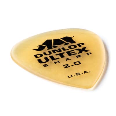 Dunlop 433R2.0 Ultex® Sharp Guitar Picks 2.0mm 72 Picks image 4