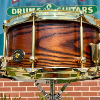 Noble & Cooley 6x14 Special Edition Solid Shell Classic Sassafras Snare Drum Honey Maple Satin *Video Demo* image 3