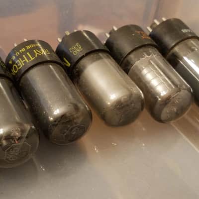 Sylvania etc. ONE (1) 6V6GT Beam Power tNOS AT1000 TESTED Vacuum Tubes greyglass 6V6 Audio 1943-1958 image 3