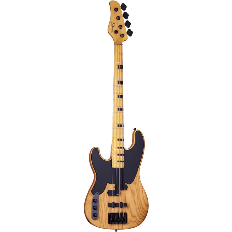 Schecter Model-T Session LH Aged Natural Satin ANS B-Stock Left-Handed Bass Model T image 1