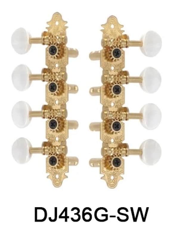 Gold Mandolin 8 String Tuning Pegs Machine Heads image 1