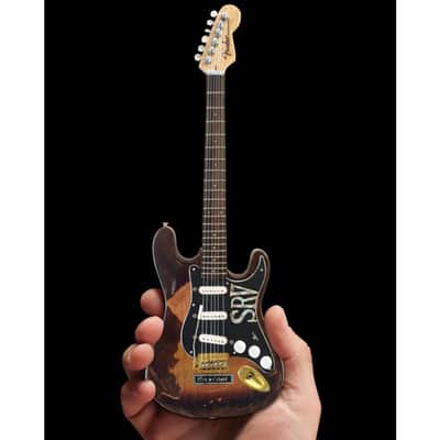 Axe Heaven Official Stevie Ray Vaughan Distressed SRV Custom Strat Mini Guitar Replica image 2