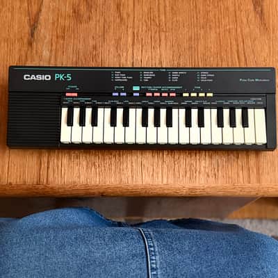 Casio PK-5 Ultra Rare Vintage 32-Key Mini Keyboard Synth - Black