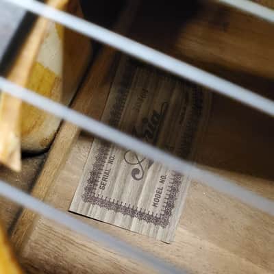 Aria acoustic guitar 1970's? Model # 794 Natural finish made in Japan with case image 7