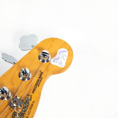 Fender Custom Pink Plaid "Groundskeeper Willie" Precision Bass Owned by Mark Hoppus image 8