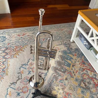 Vintage 1950s French Couesnon Monopole Conservatoire trumpet image 10