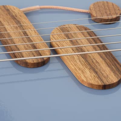 Verso Orbit Baritone 2024. - Dove Blue / Walnut - Sheet Metal Body w/ freely adjustable Magnetic Pickups SC1 Neck & HB2 Bridge - NEW. (Authorized Dealer) image 6