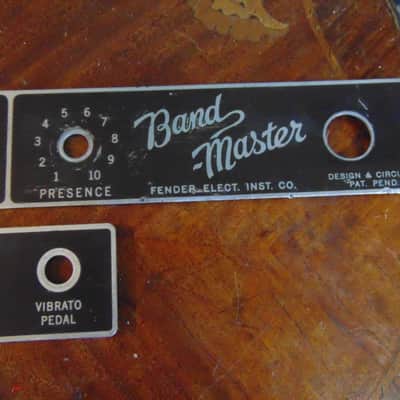 FENDER BANDMASTER 61 FACE PLATES FRONT AND REAR image 4